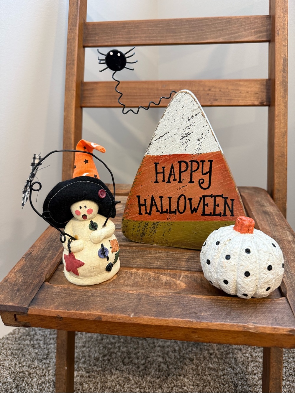 Vintage Primitive Halloween Decor Bundle – 3 Piece